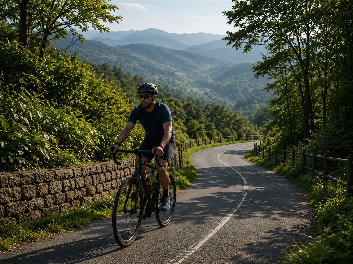 Cycling along internal roads